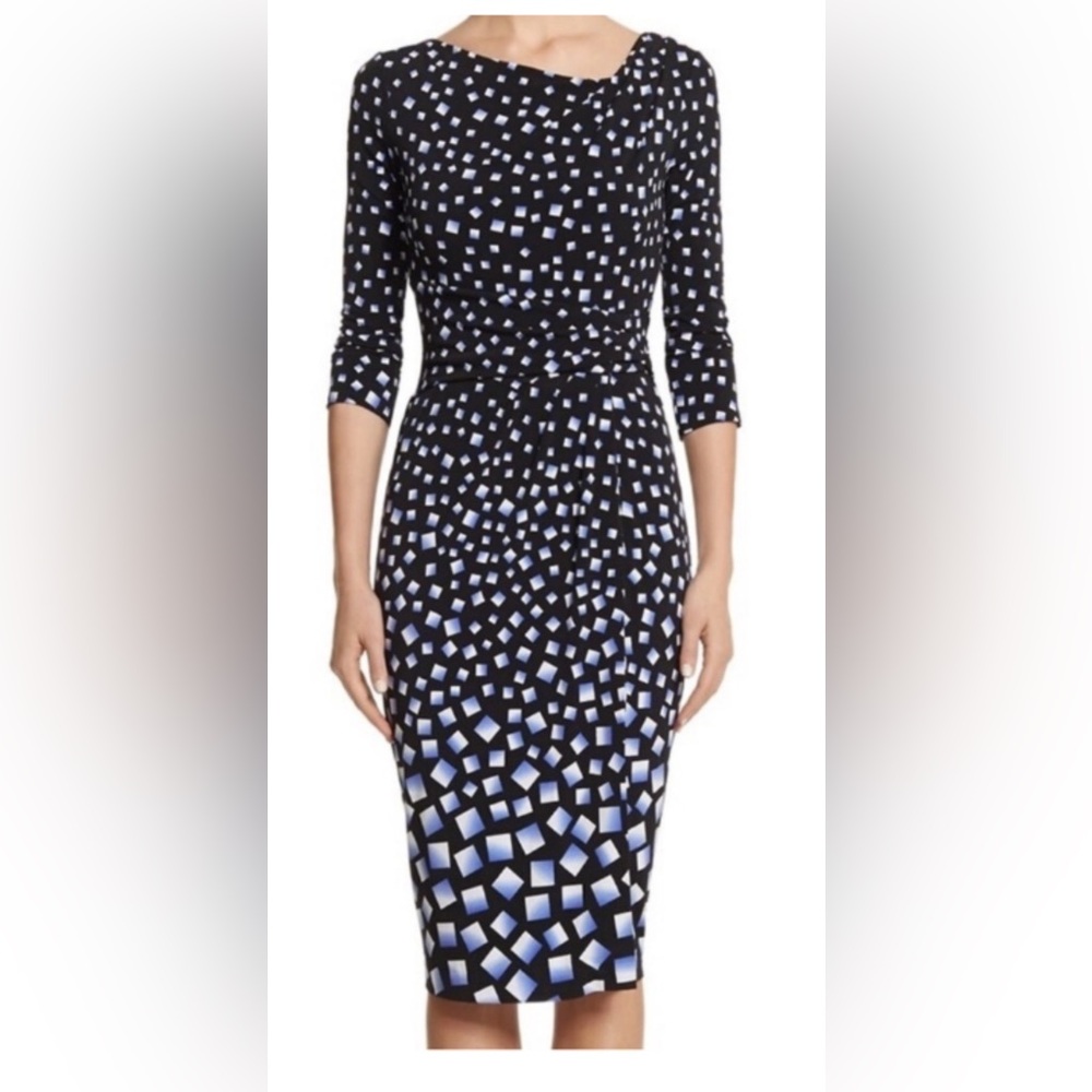 🌻WHBM Elegant Ombré Cube Design Dress
